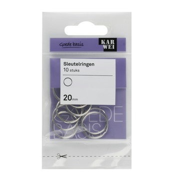 KARWEI sleutelring ijzer 20 mm (10 stuks)