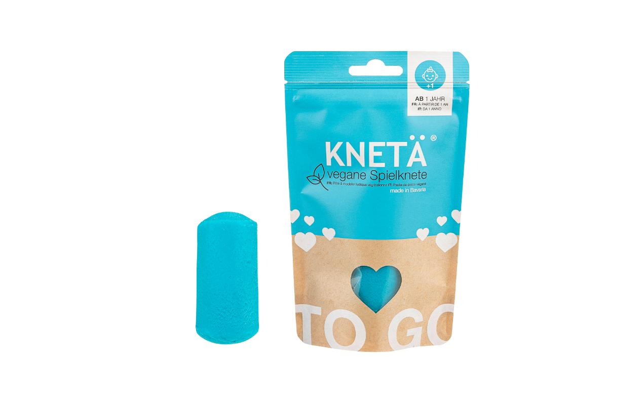 Vegane Spielknete Türkis 100 gSoftknete in wiederverschliessbarer Verpackung