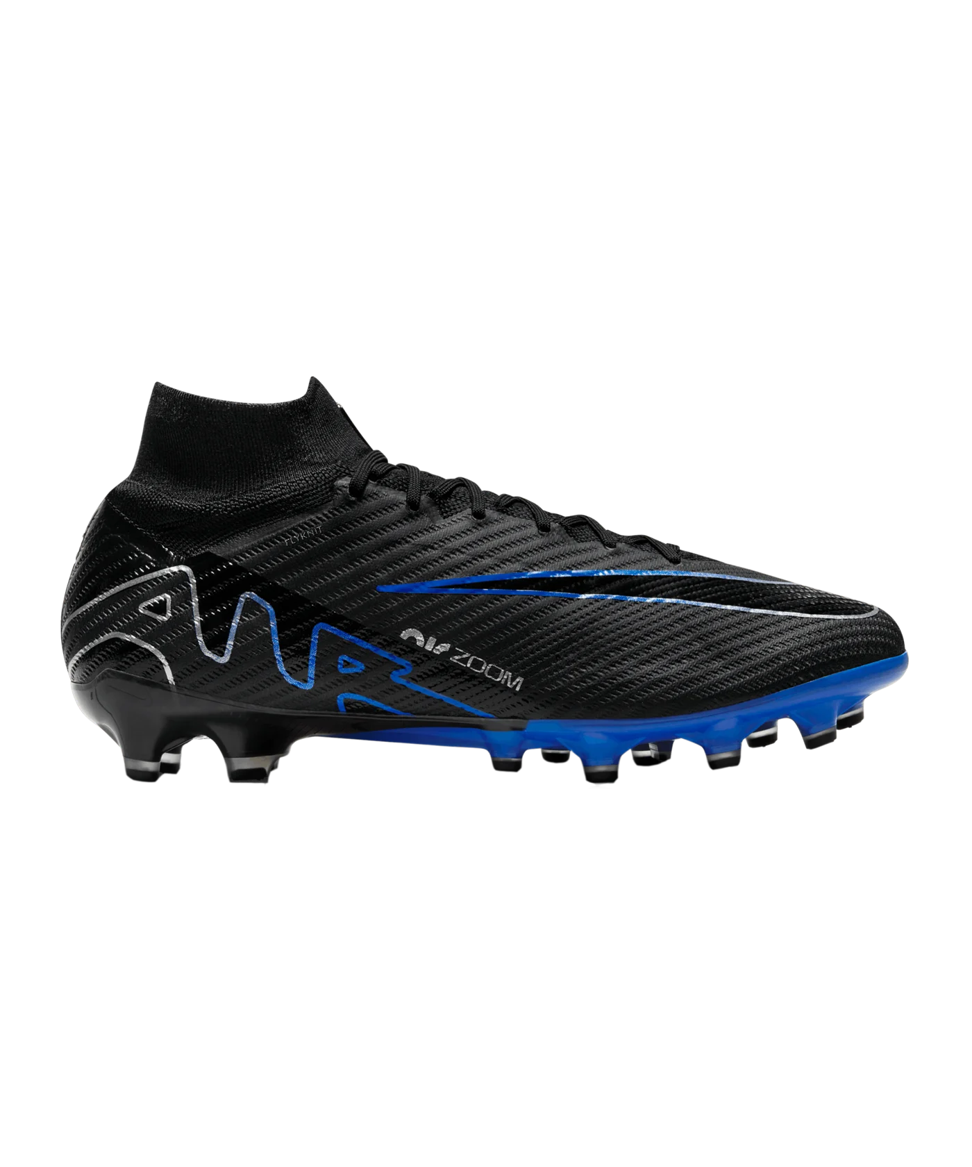 Nike Air Zoom Mercurial Superfly IX Elite AG-Pro Shadow Schwarz Silber Blau F040