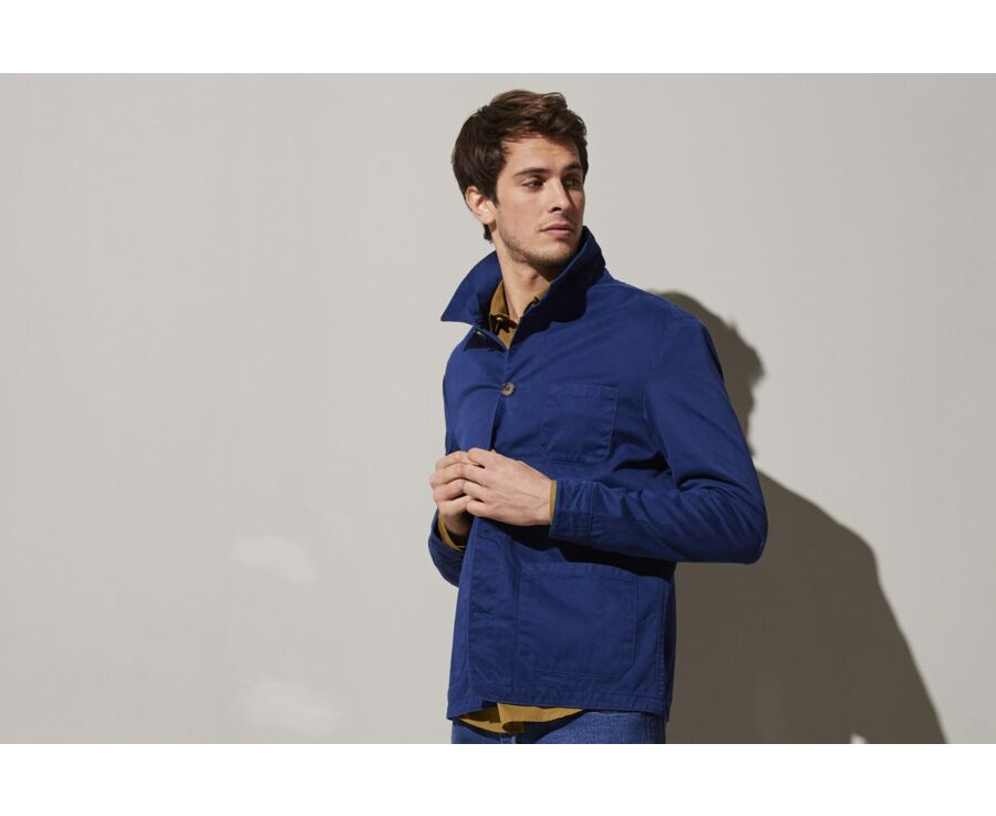 Veste coton homme Bleu indigo - FÉLICIEN
