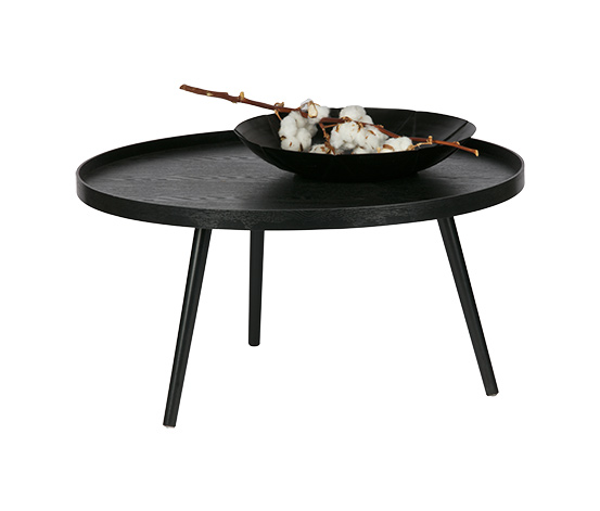 Woood Beistelltisch »Mesa XL«, Holz schwarz