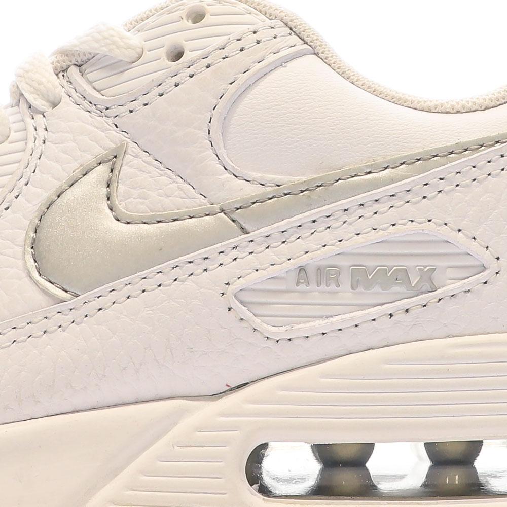 Nike Baskets Blanches/Argenté Femme Nike Air Max 90