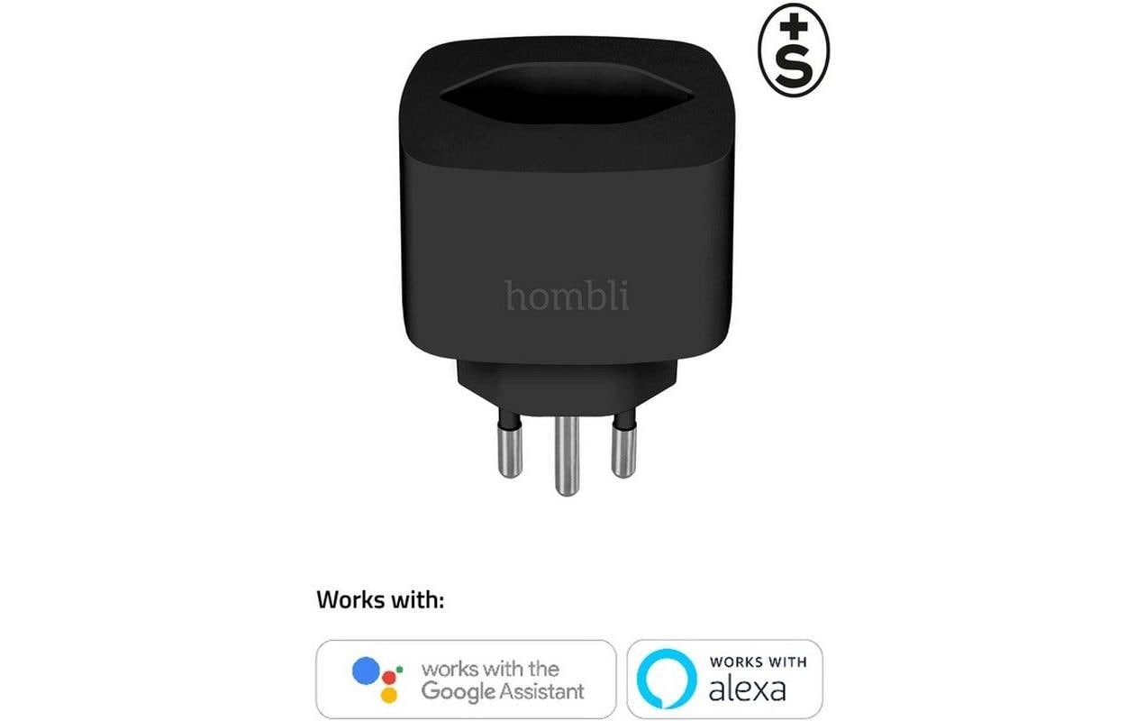 Hombli Smart-Home-Steuerelement »Socket CH Schwarz 3er-Set«