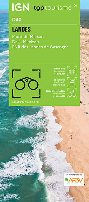 IGN - LANDES D40 TOP TOURISME 100 IGN