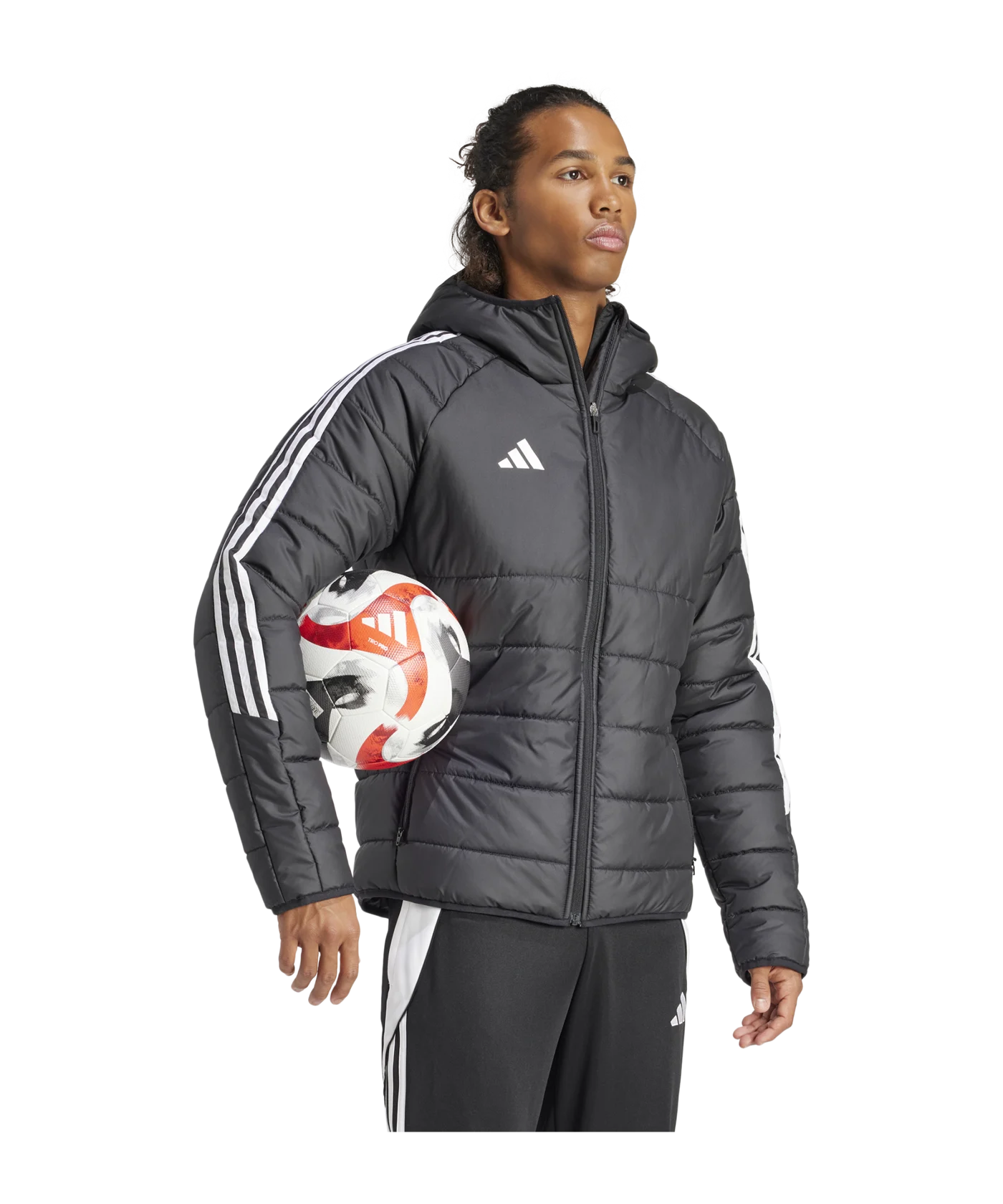 adidas Tiro 24 Winterjacke Schwarz Weiss