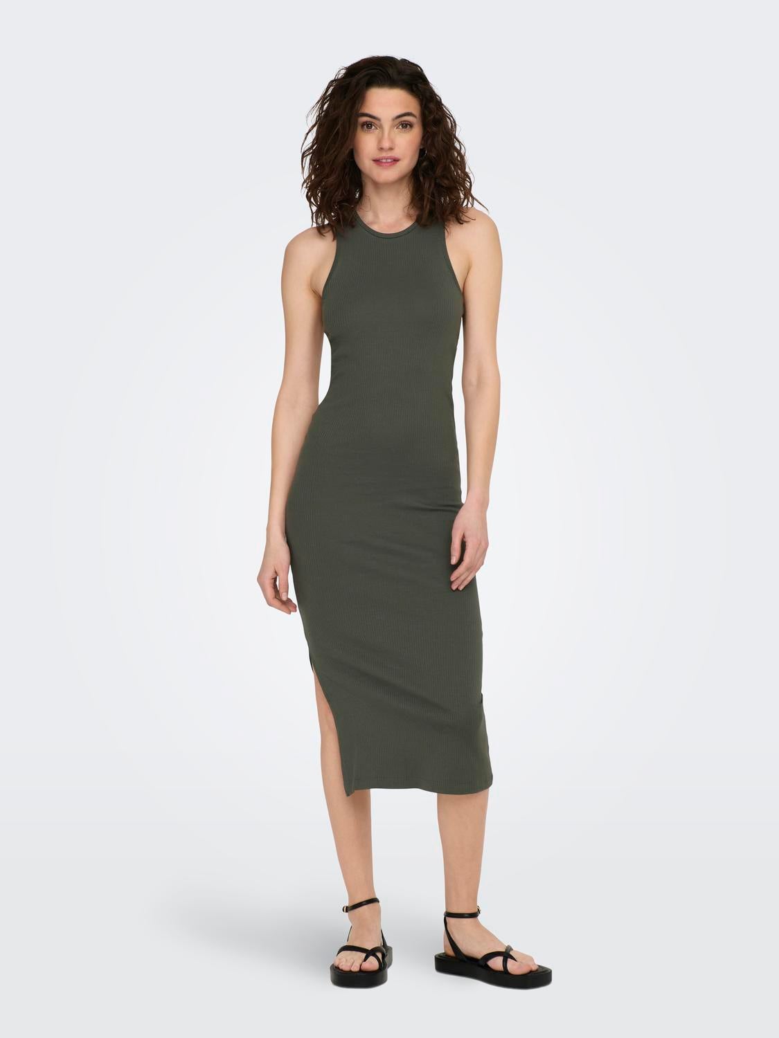 ONLBELFAST Langes Kleid Beluga