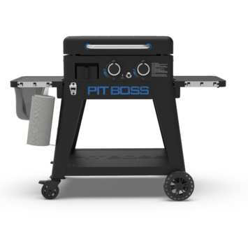 Pit Boss Ultimate 2-Pits gas BBQ metaal zwart 58 x 46 cm