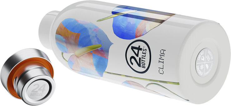 24Bottles Termoflaske - Clima - Cosmic Flowers 500 ml Hvid