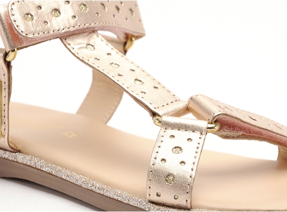 Les tropeziennes nu pieds enfant ieva or