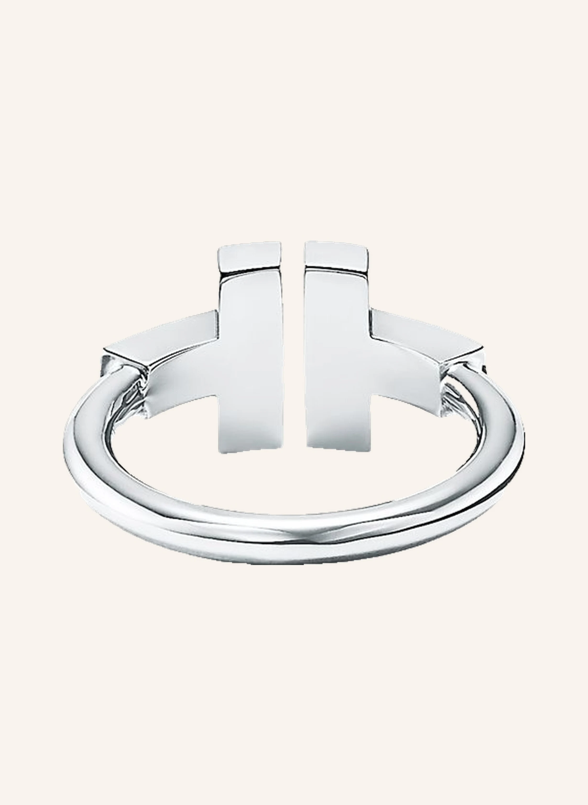 TIFFANY & Co. Tiffany T Wire RING aus 18 Karat Weißgold mit Diamanten und Türkis