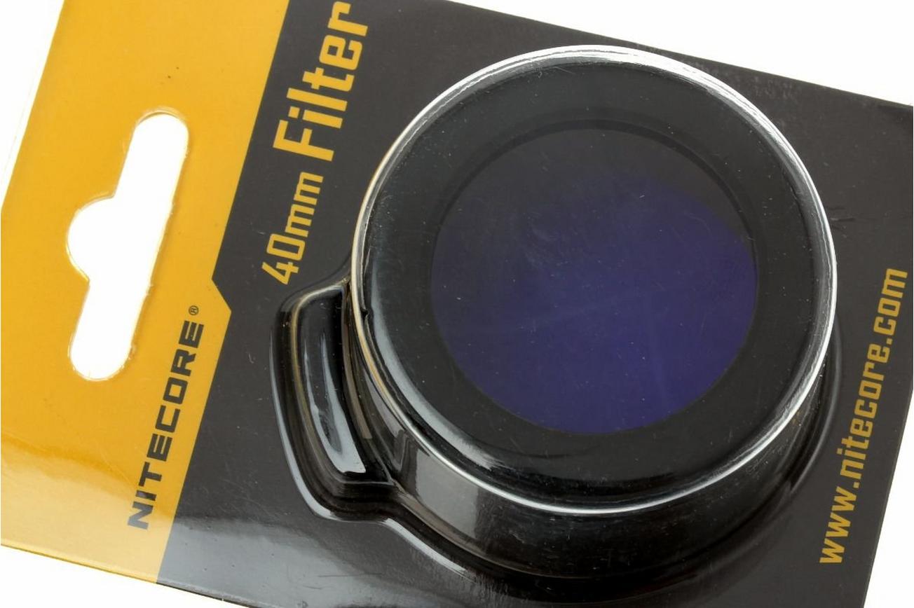 Nitecore filter, blauw, 40 mm