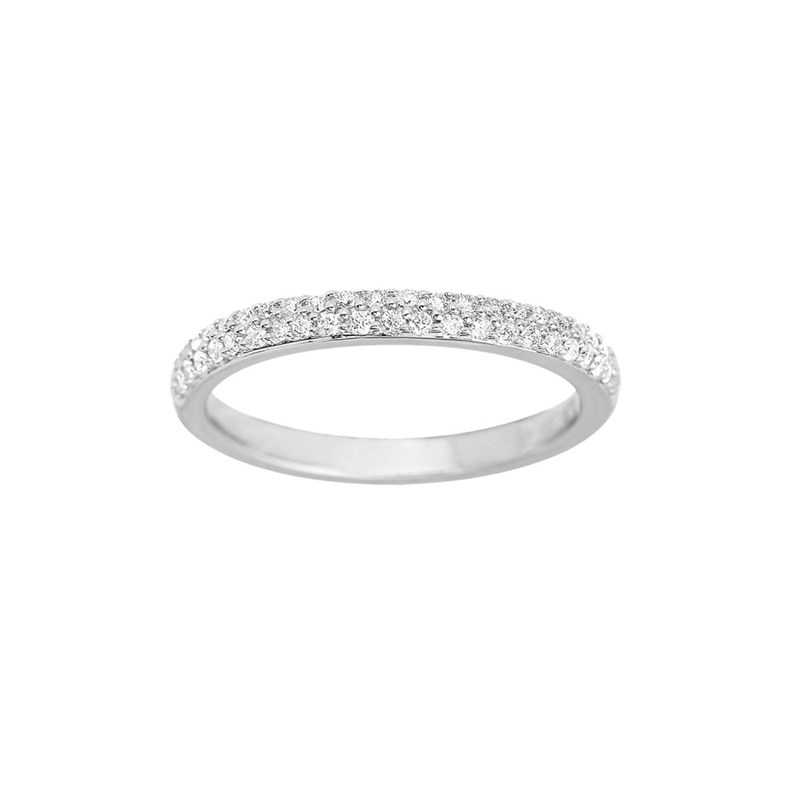 Bague Femme - Or 18 Carats - Diamant 0,2 Carats