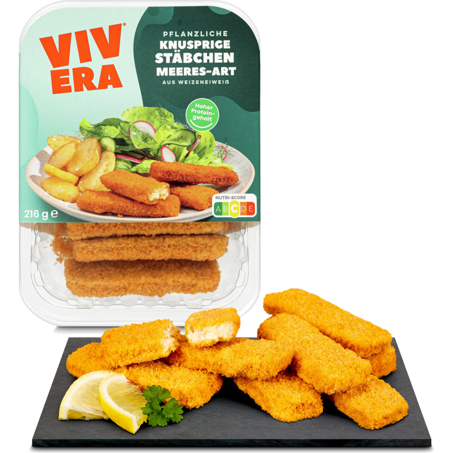 Vivera Vissticks wie Fischstäbchen vegan -