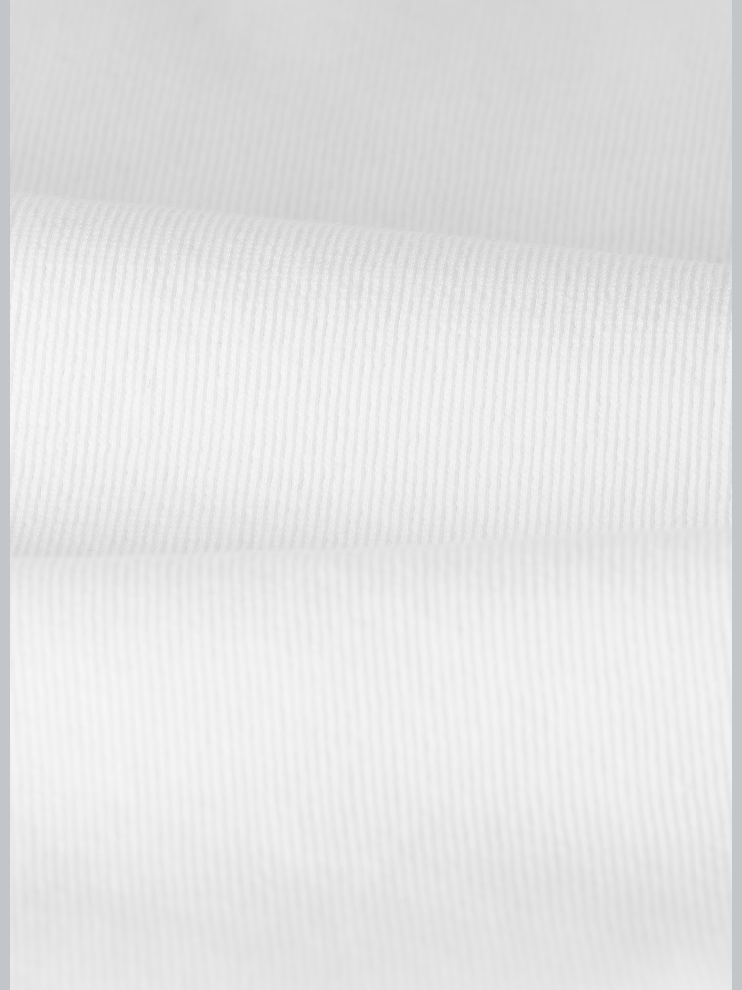 Träger-Shirt elastischer Doppelripp Weiss