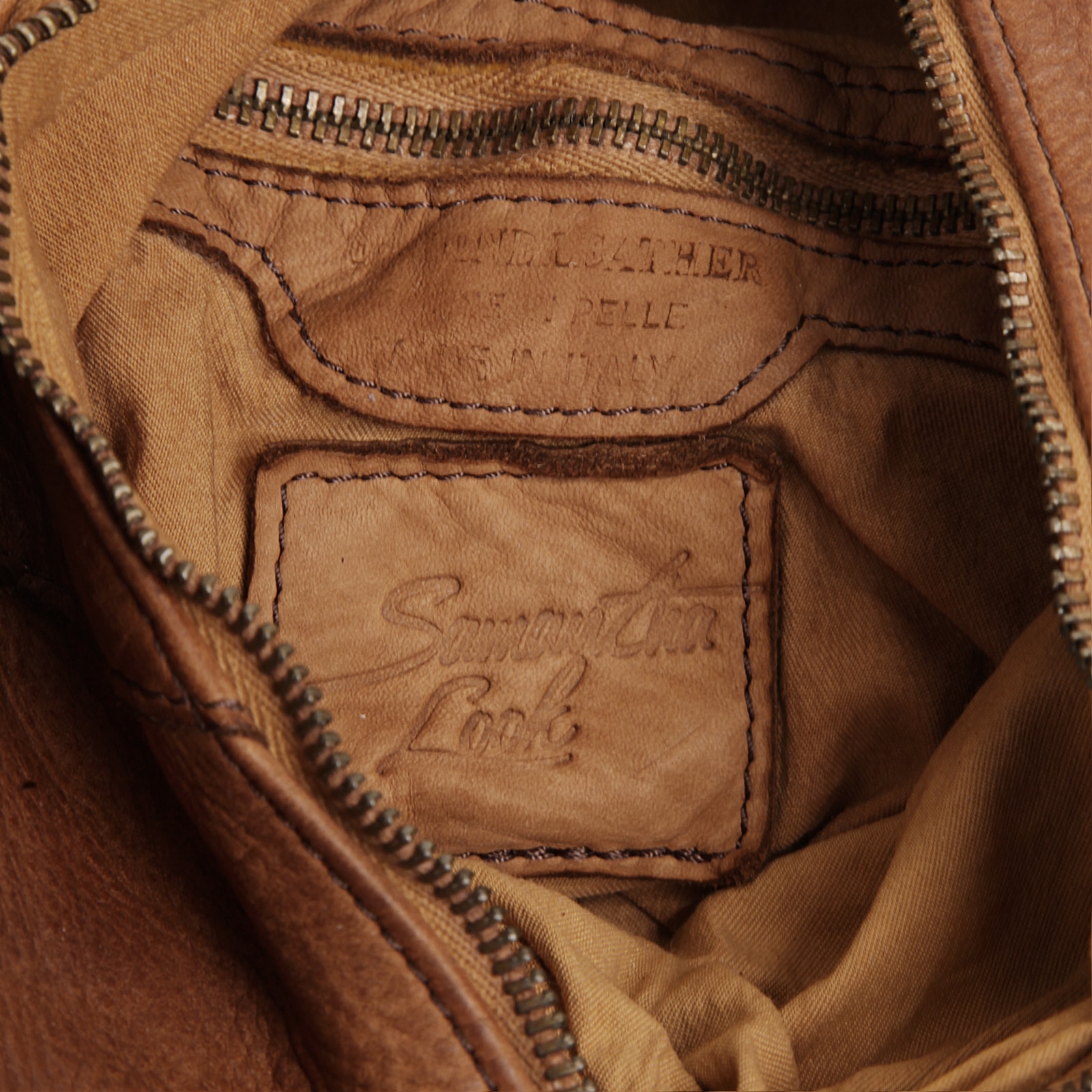 Samantha Look Cityrucksack echt Leder, Made in Italy