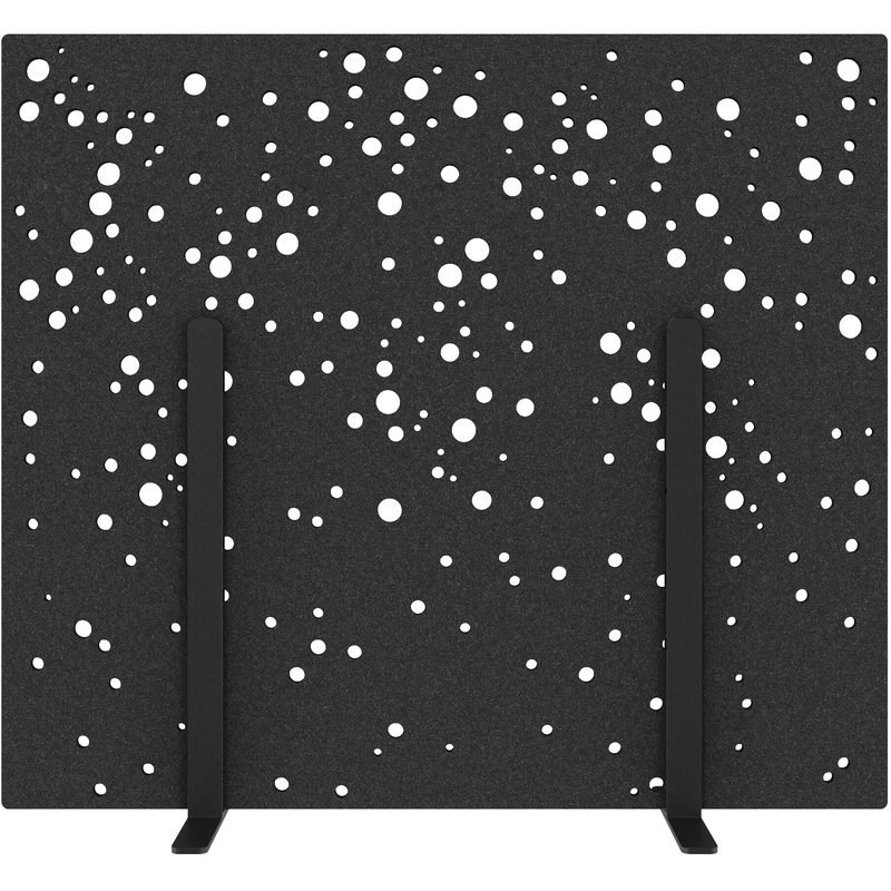 Suono Akustik-Trennwand suonoSTAND Bubbles M, 160 x 140 cm, schwarz