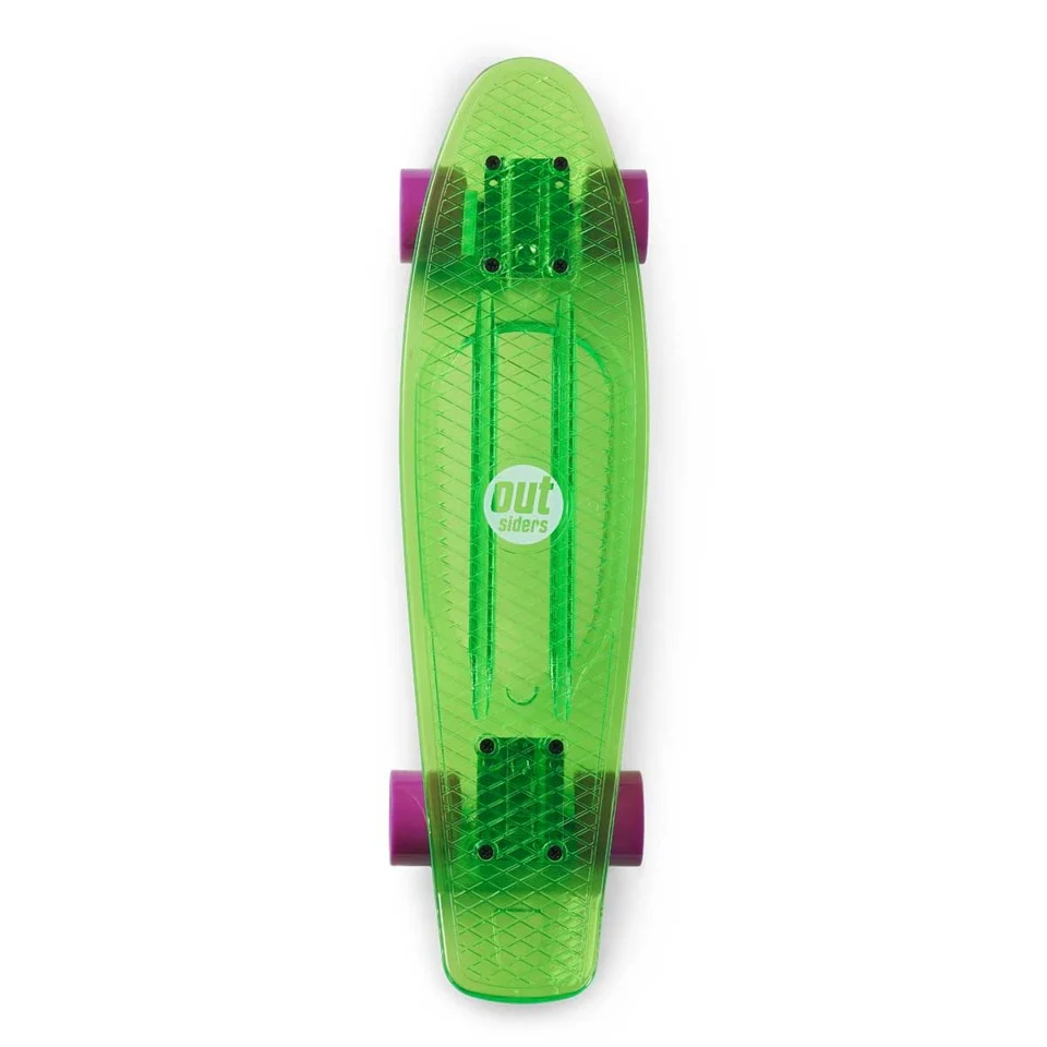 Outsiders - Transparent Retro Skateboard Grøn