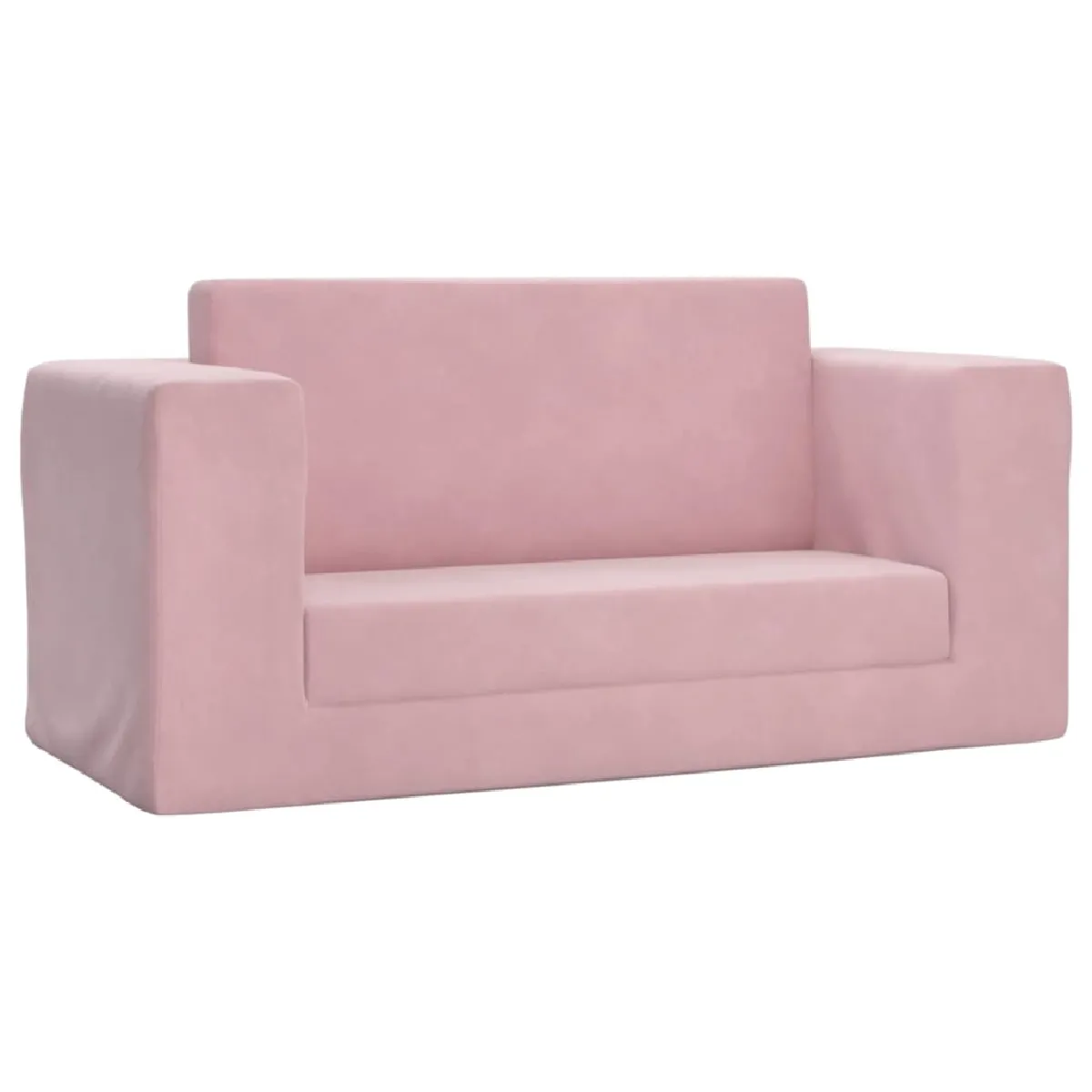 vidaXL Canapé-lit pour enfants 2 places - Rose