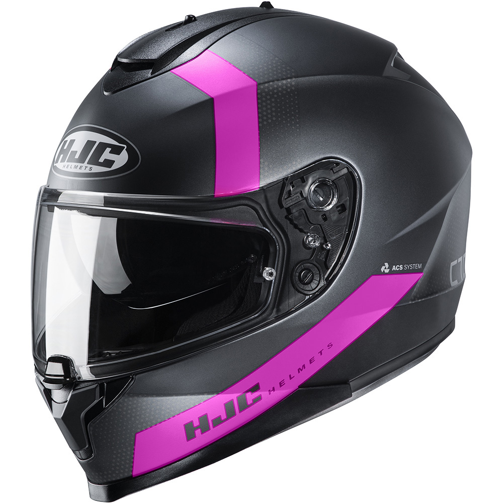 HJC - Casque C70 Eura MC8SF / Noir / Rose