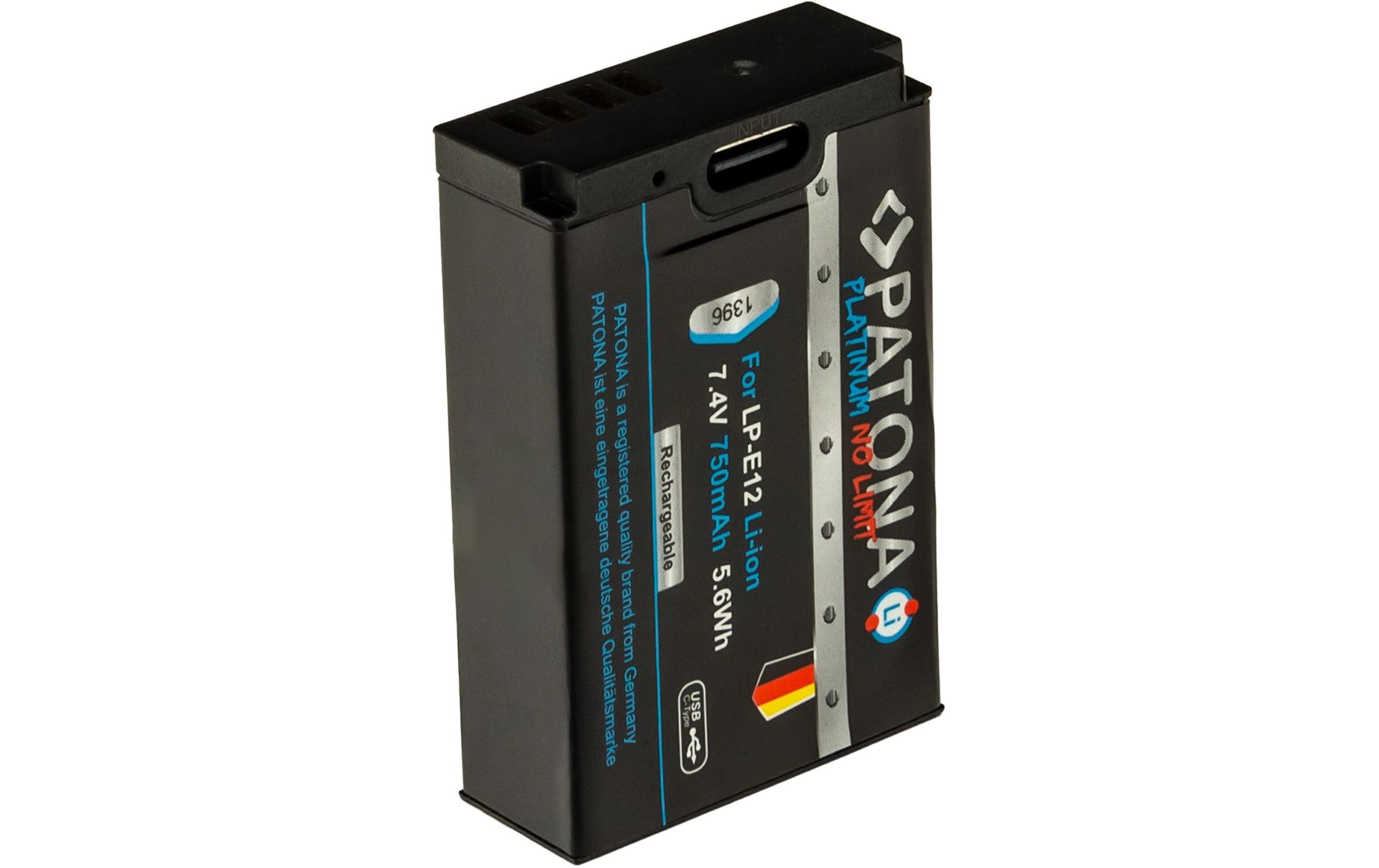 Platinum Akku für Canon LP-E12 EOS 100DPlatinum Batteriesatz für Canon