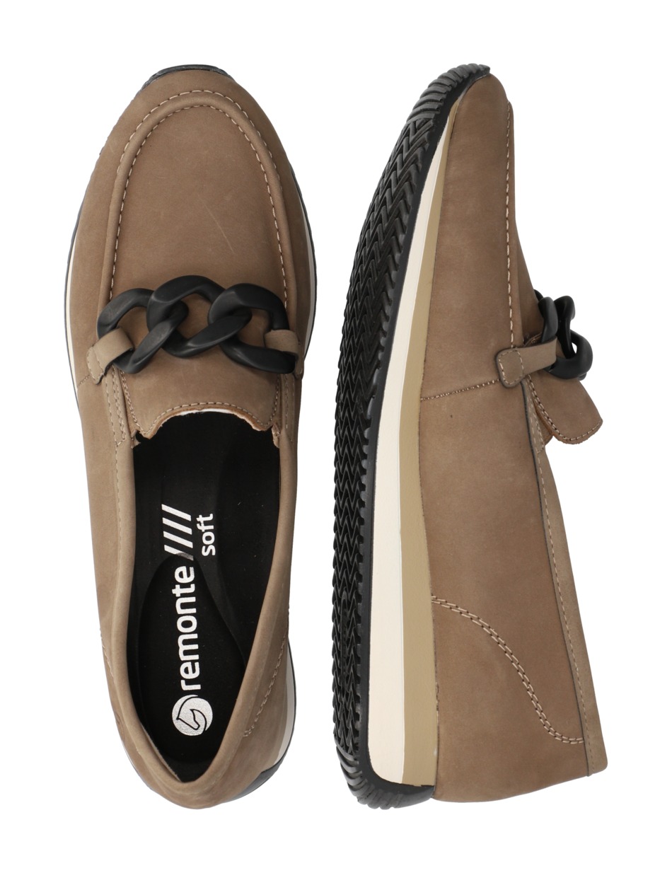 Veloursleder Slipper