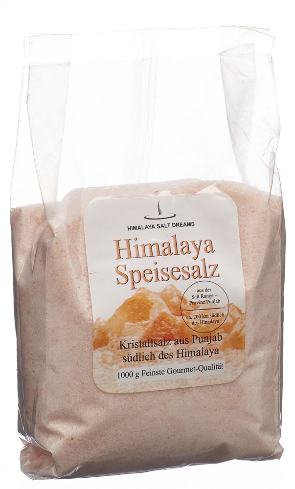 HIMALAYA Kristallsalz<br>1 kg, Beutel, Puder