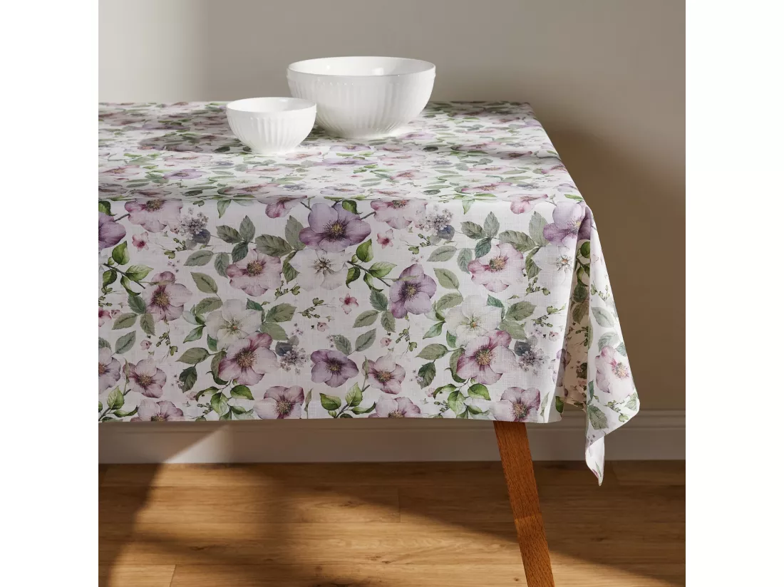 Nappe Imprimée Adeline violet clair 130 x 180
