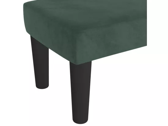 Banc Vert foncé 70x30x30 cm Velours