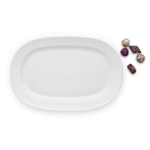 Eva Trio Legio Nova Serveringsfad, Hvid, 24x37 cm