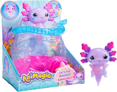 Animagic Let's Glo Axolotl Bubble Reff Vannleketøy