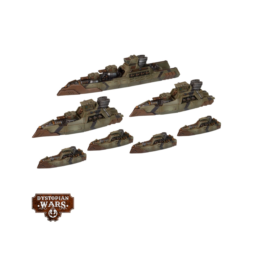 Dystopian Wars: Ragnarok Battlefleet Set