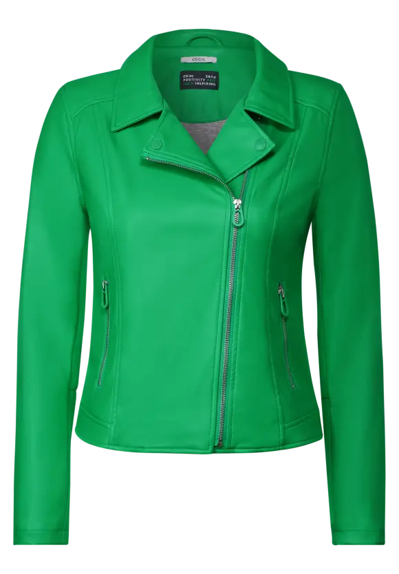 Coole Bikerjacke - celery green