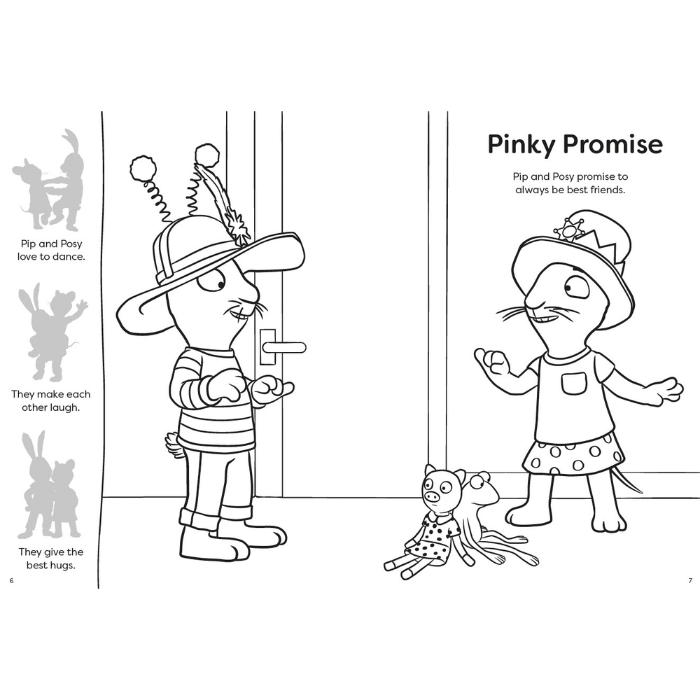 Pip und Posy: Lasst uns malen! Malbuch (Taschenbuch)