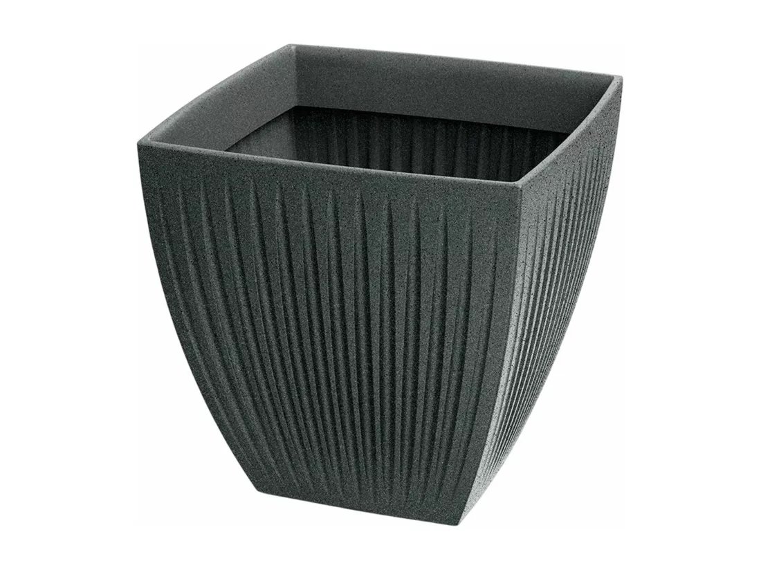 Pot de fleurs Latia Carré MIDL Ø40x40 Granit graphite
