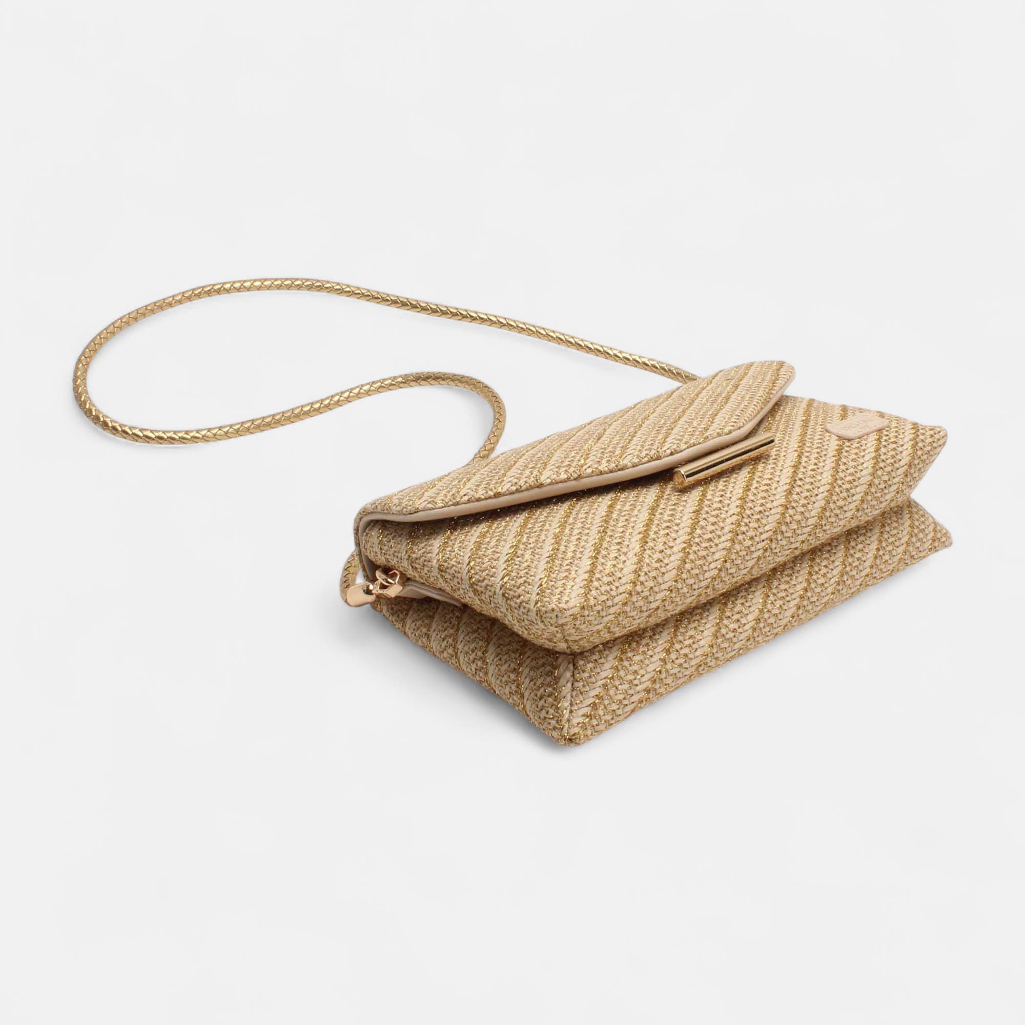Sac bandoulière or