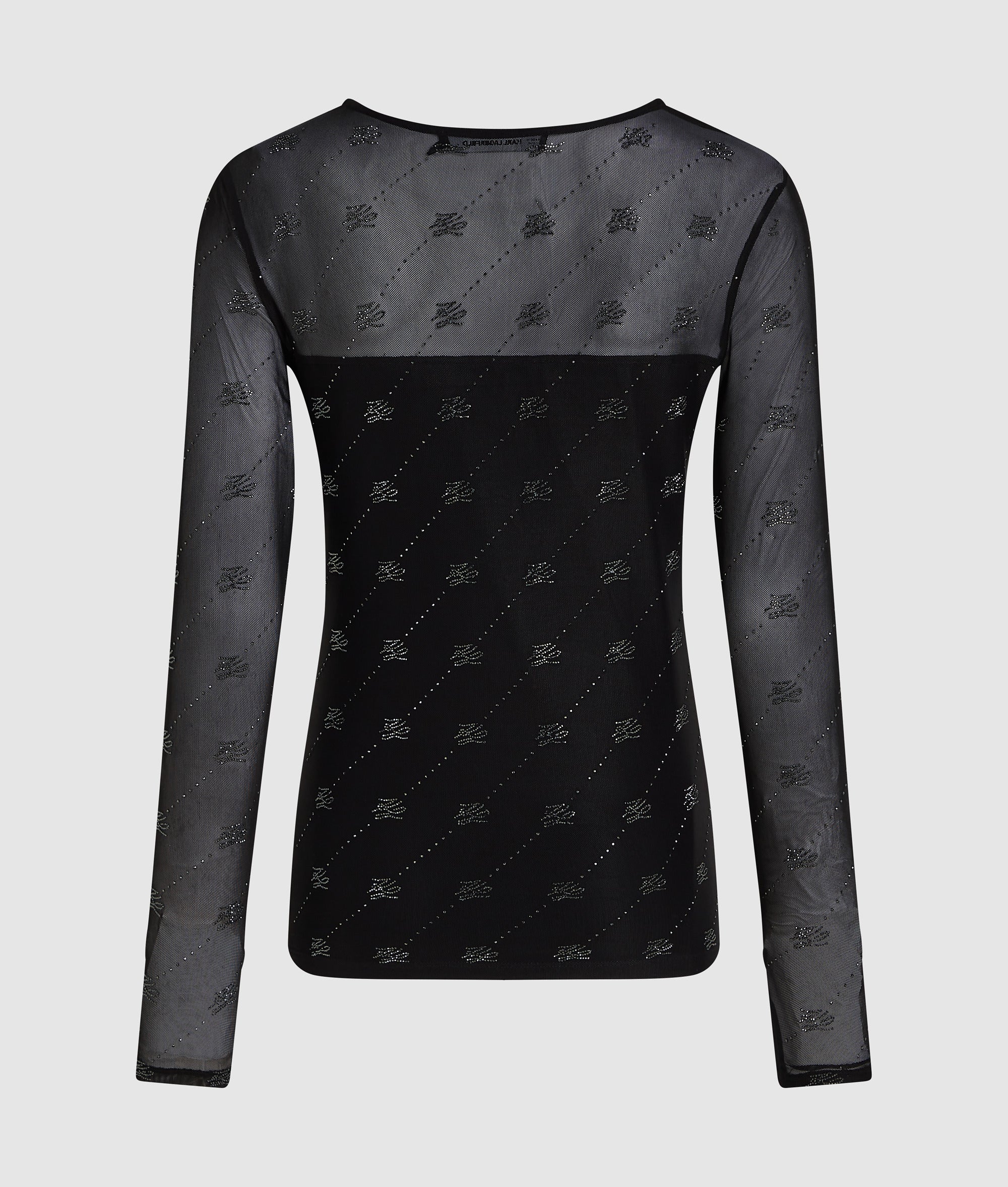 Autograph mesh top met strass