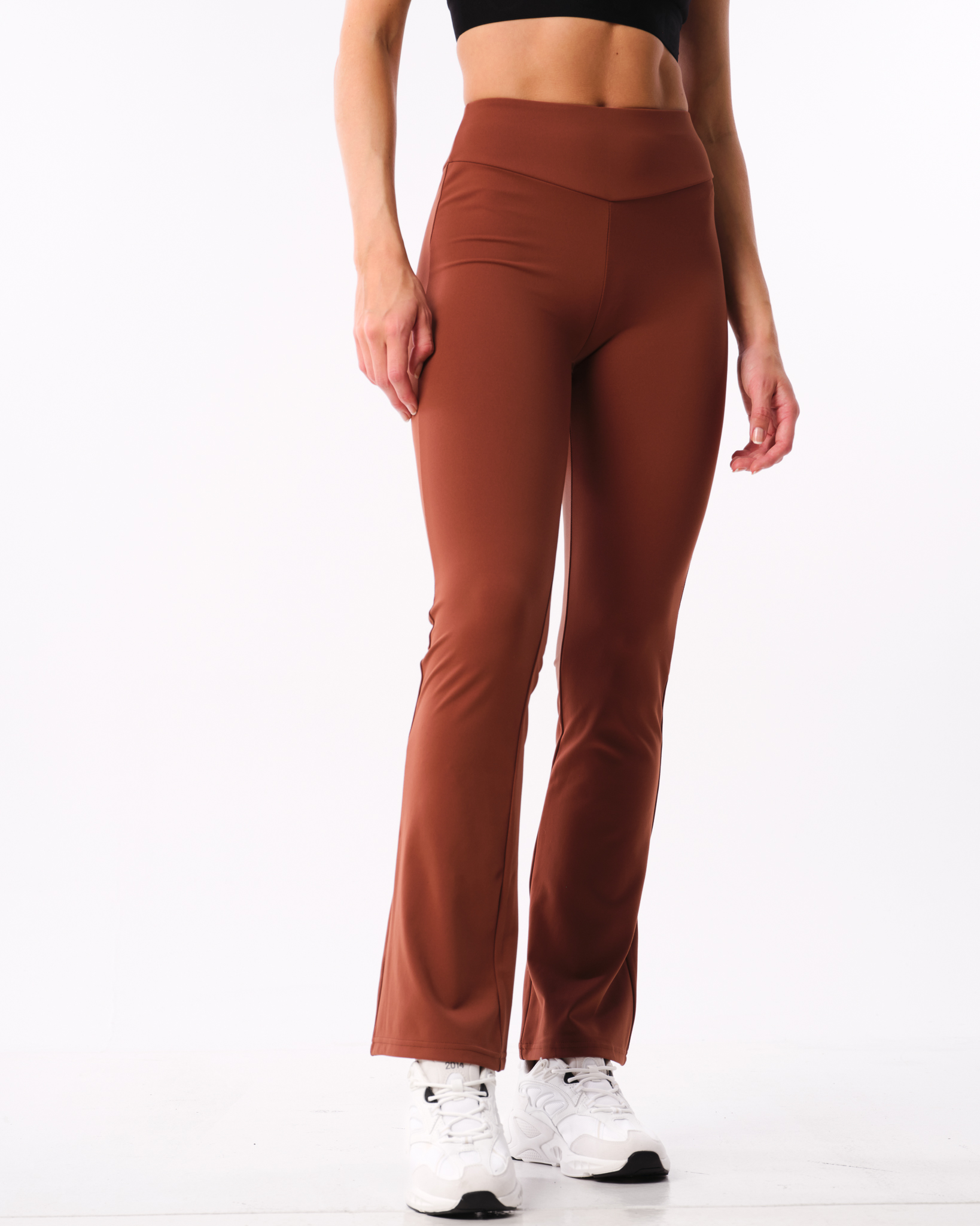 Bumpro Lively Flare Pants Brown Chocolate