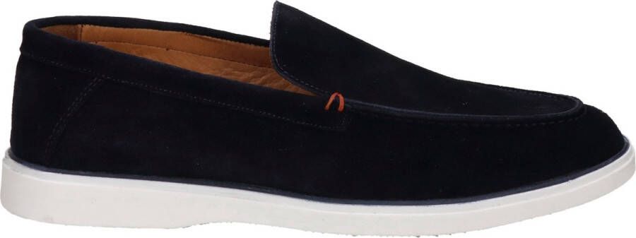 Nelson suède loafers donkerblauw