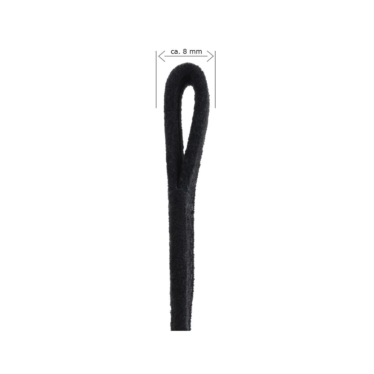 Equinate Slimline Mono Steigbügelriemen Columbia aus Wildleder schwarz 60 cm