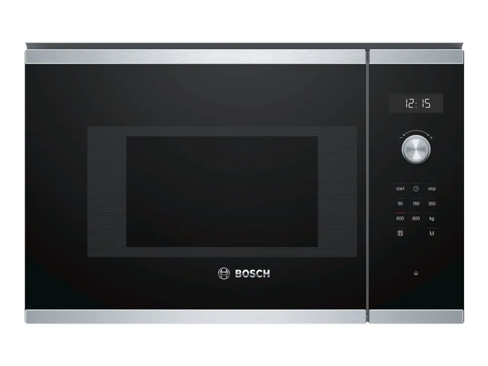 Bosch Serie | 6 BFL524MS0 - Mikrobølgeovn - til indbygning - 20 liter - 800 W - rustfrit stål