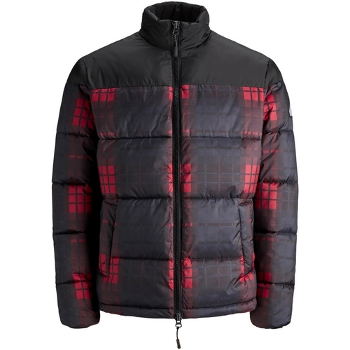 Jack & Jones - 12157783 JORCALL PUFFER JACKET BLACK CHECKED Negro