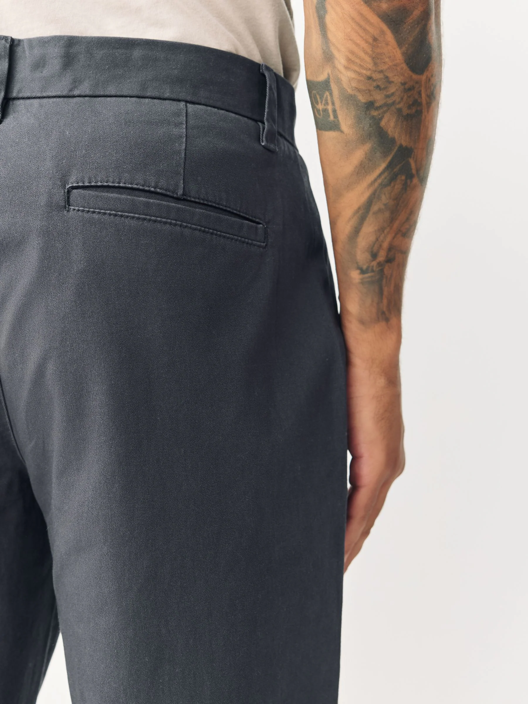 Grijs - Relaxed fit - Stretchy chino