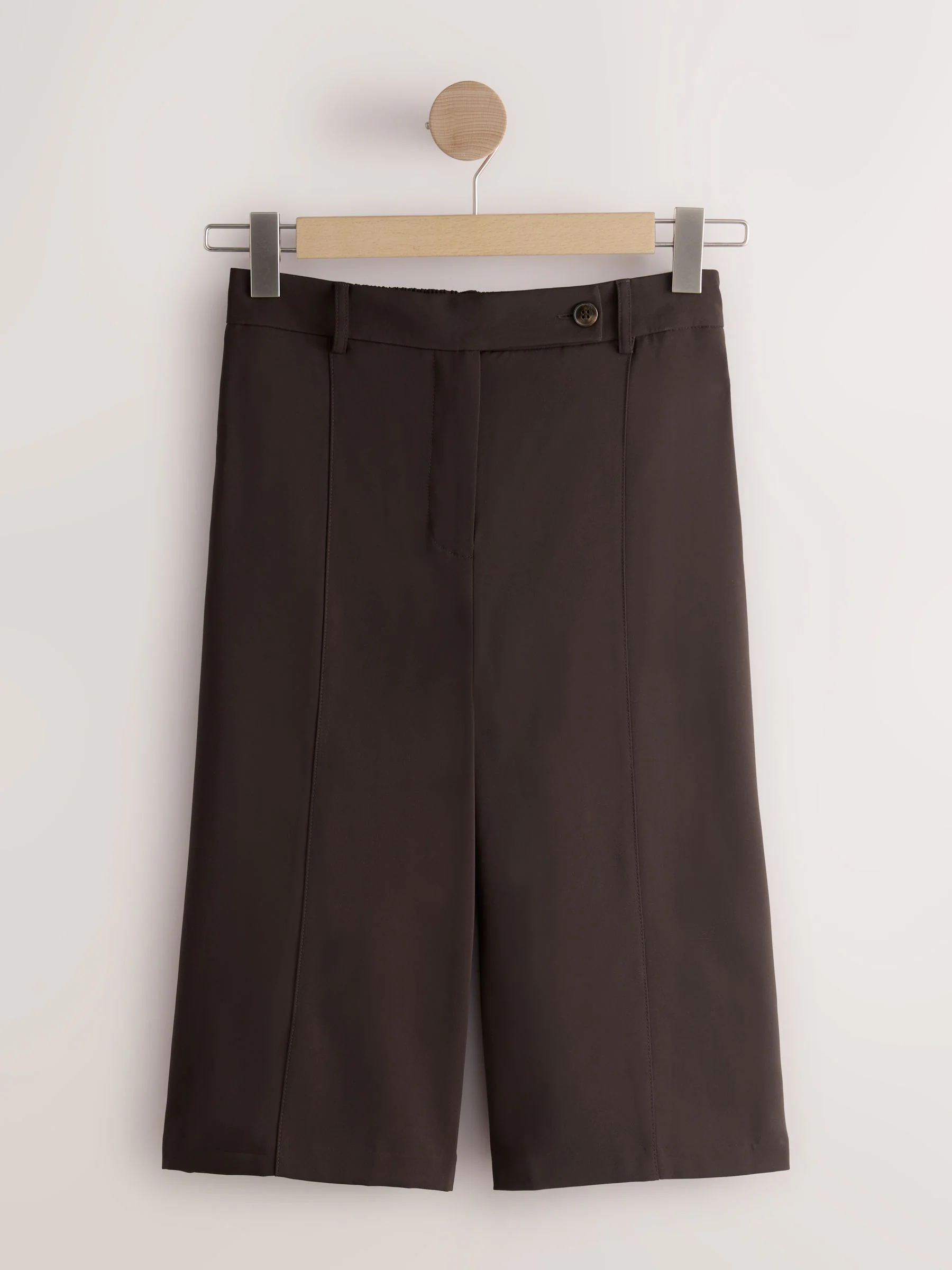 Chocoladebruin - Modieuze lange shorts