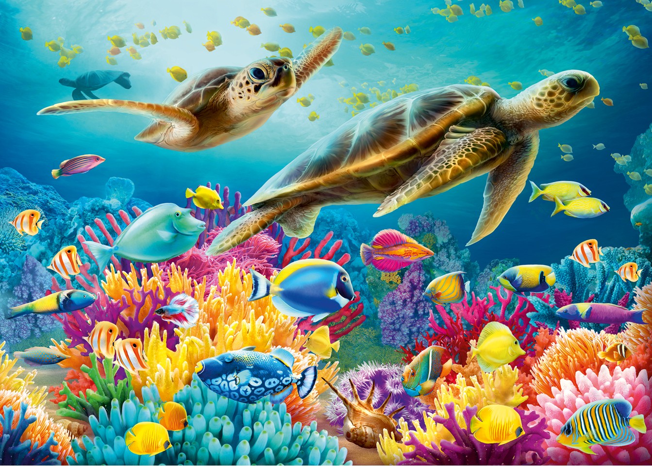Ravensburger - Puslespil Blue Underwater World 1000 brikker