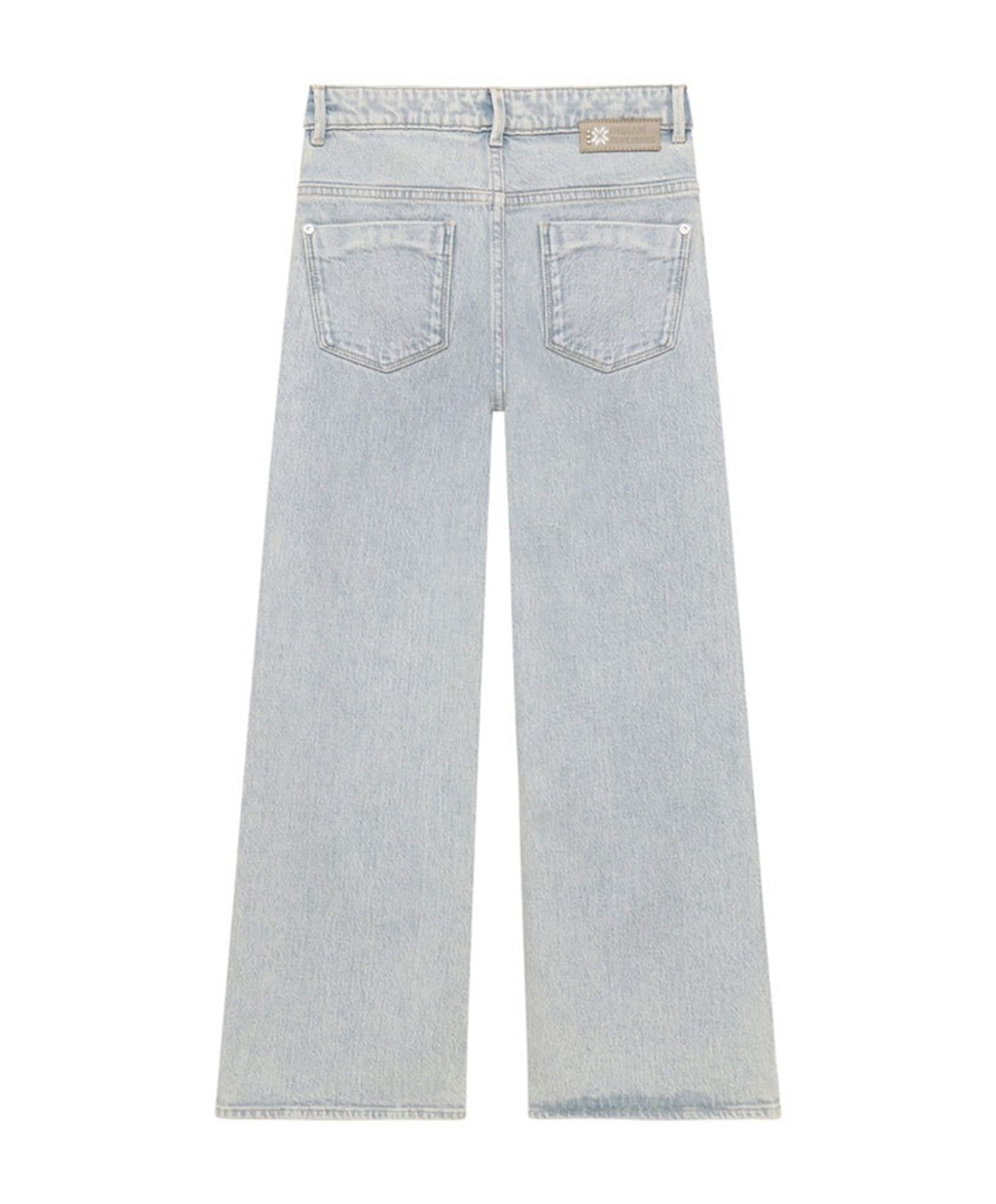 Indian Blue Jeans Wide Fit Washed meisjes jeans blauw