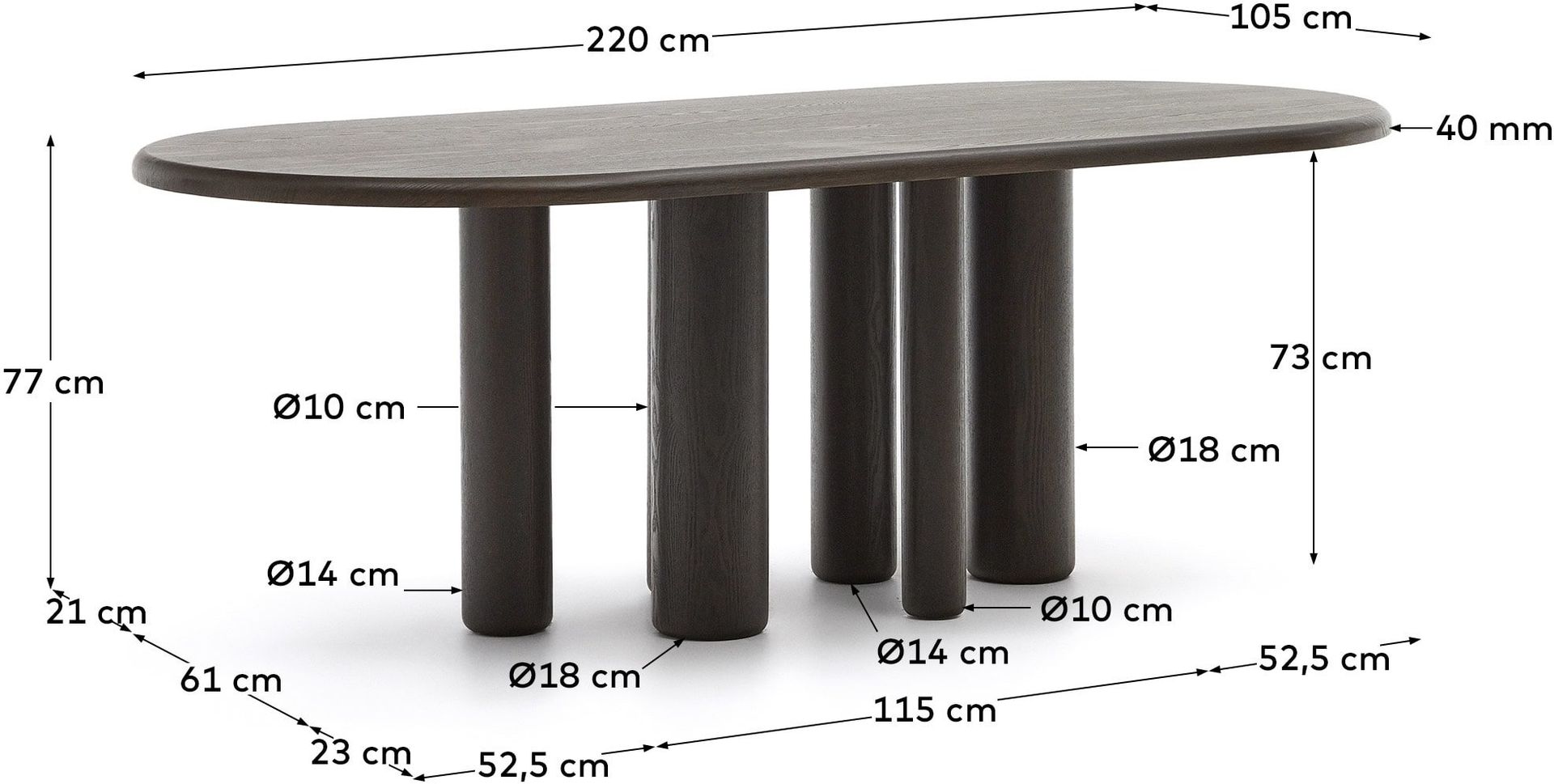 Kave Home   Mailen Eettafel