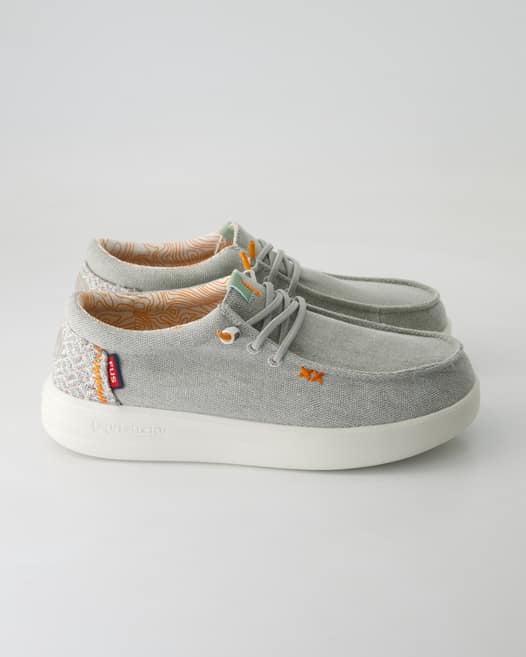 Fusion Lily washed Slipper in Grau
