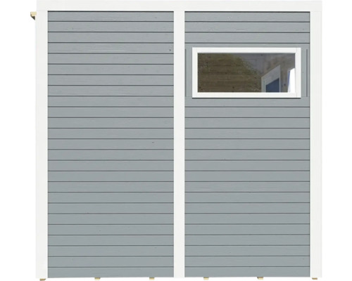 Cubo 2 tuinhuis met vloer, 226 x 240 cm, lichtgrijs