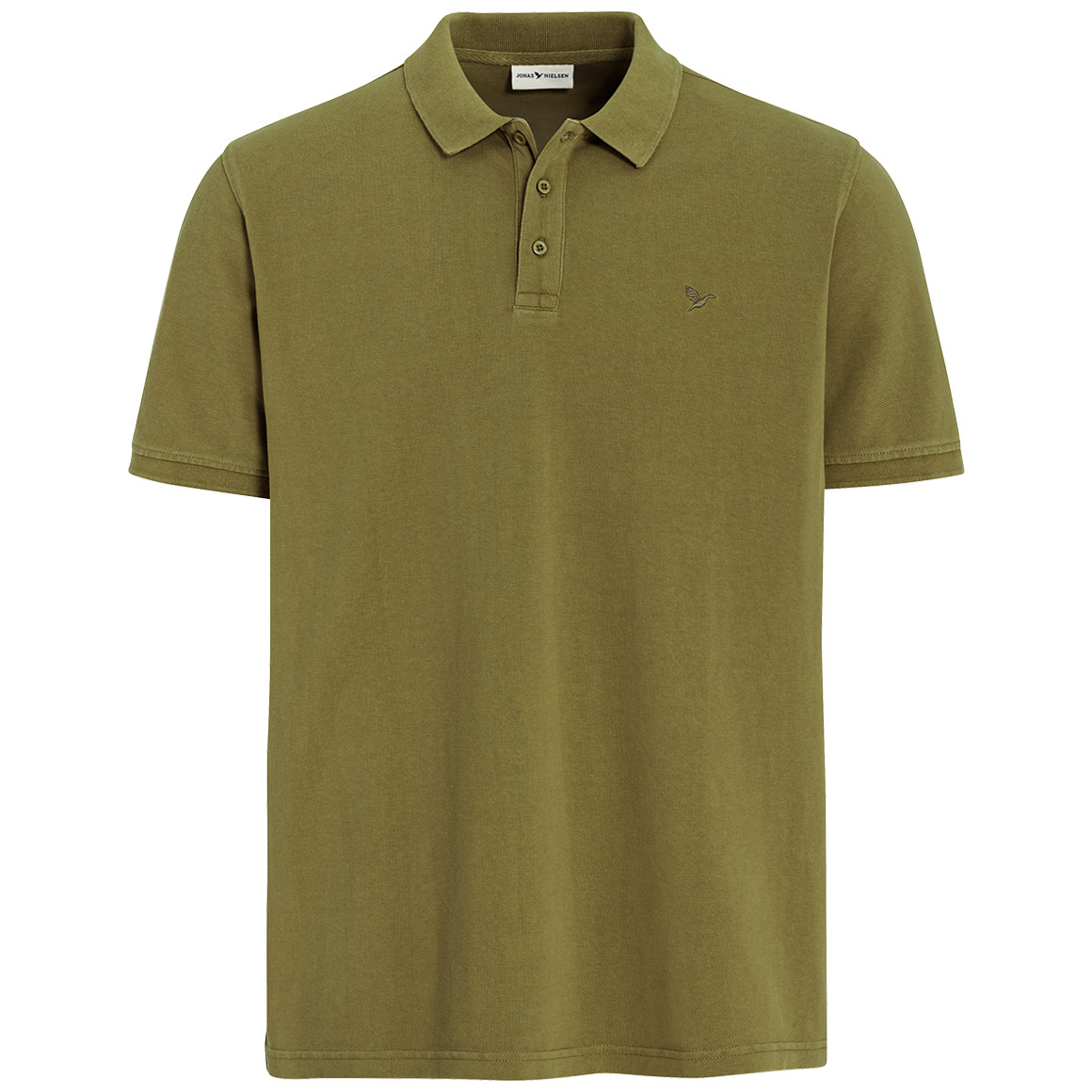 Jonas Nielsen Herren Poloshirt unifarben dunkelgrün