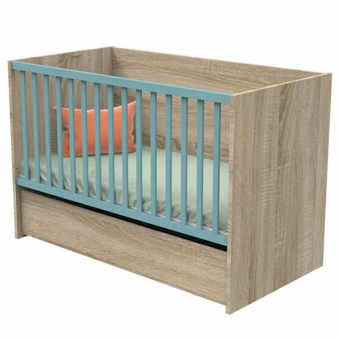 Lit 70x140 cm évolutif en lit junior 200 cm NOVA Argile - SAUTHON